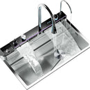 Modern Stainless Steel Multifunctional Kitchen Sink with Dual Waterfalls