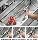 Modern Stainless Steel Multifunctional Kitchen Sink with Dual Waterfalls