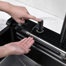 Multifunctional Kitchen Sink with Adjustable Dual Waterfall