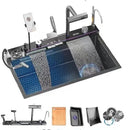 Modern 20-in-1 Multifunctional Kitchen Sink with Dual Waterfalls
