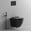Wall-Hung Toilet – Matte Black