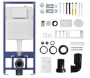 Wall-Hung Toilet with Built-In Cistern – Matte Black