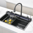Modern Multifunctional Kitchen Sink with Dual Waterfall