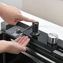 Modern Multifunctional Kitchen Sink with Dual Waterfall