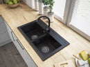 Granite Sink Granitan Duet 75cm with 2 Bowls