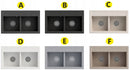 Granite Sink Granitan Duet 75cm with 2 Bowls