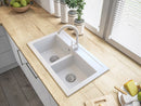 Granitan Duet 75cm Multifunctional Granite Sink with 2 Basins
