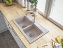 Granitan Duet 75cm Multifunctional Granite Sink with 2 Basins