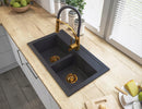 Granitan Duet 75cm Multifunctional Granite Sink with 2 Basins