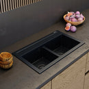Granitan Duet 75cm Multifunctional Granite Sink with 2 Basins