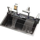 85cm Modern Multifunctional Kitchen Sink with Dual Waterfall 20-in-1