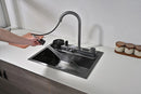 60см Multifunctional Kitchen Sink with Dual Waterfall