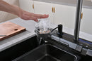 Multifunctional Kitchen Sink with Adjustable Double Waterfall and Dynamic LED Lighting