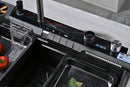 Multifunctional Kitchen Sink with Adjustable Double Waterfall and Dynamic LED Lighting