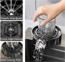 Multifunctional Kitchen Sink with Double Waterfall and Utensil Pocket