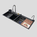 Multifunctional Kitchen Sink with Double Bowls