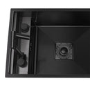Black Mini Multifunctional Kitchen Sink with Lid