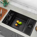 Black Mini Multifunctional Kitchen Sink with Lid
