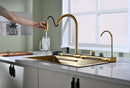 Golden Multifunctional Kitchen Sink with Adjustable Dual Waterfall