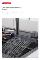 Modern Multifunctional Kitchen Sink with Double Waterfall
