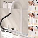 Modern White Multifunctional Kitchen Sink with Dual Waterfall