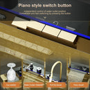 Modern Gold Multifunctional Kitchen Sink with Dual Waterfall